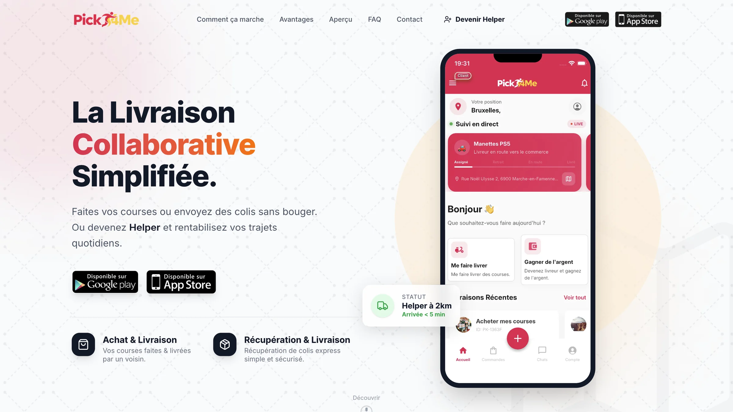 Pick4Me product interface
